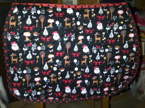 Tapis de selle motif animaux de la forêt